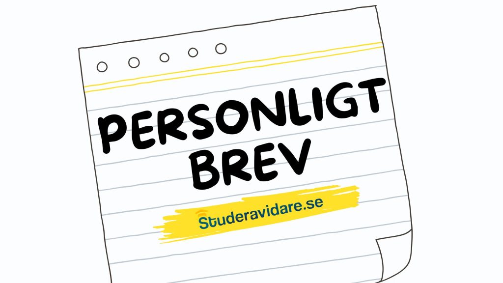 Personligt brev tips och mall